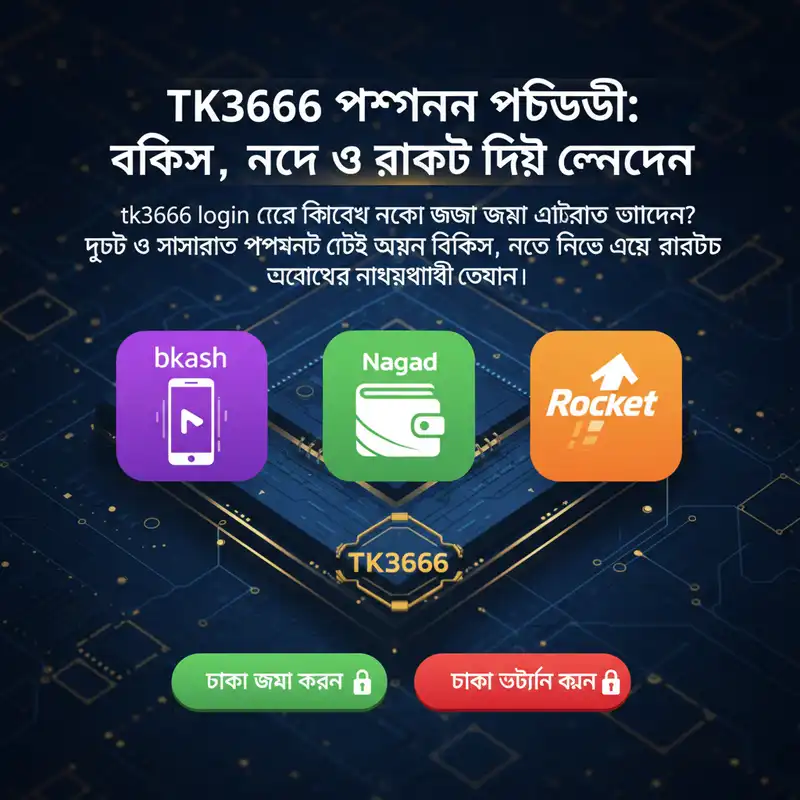 TK3666 পেমেন্ট গেটওয়ে বিকাশ নগদ রকেট
