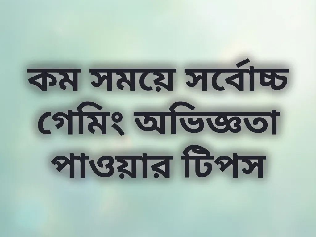 গেমিং এফিসিয়েন্সি